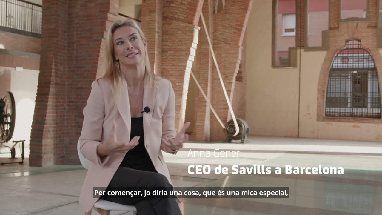 Anna Gener, CEO de SAvills a Barcelona, en un moment del vídeo
