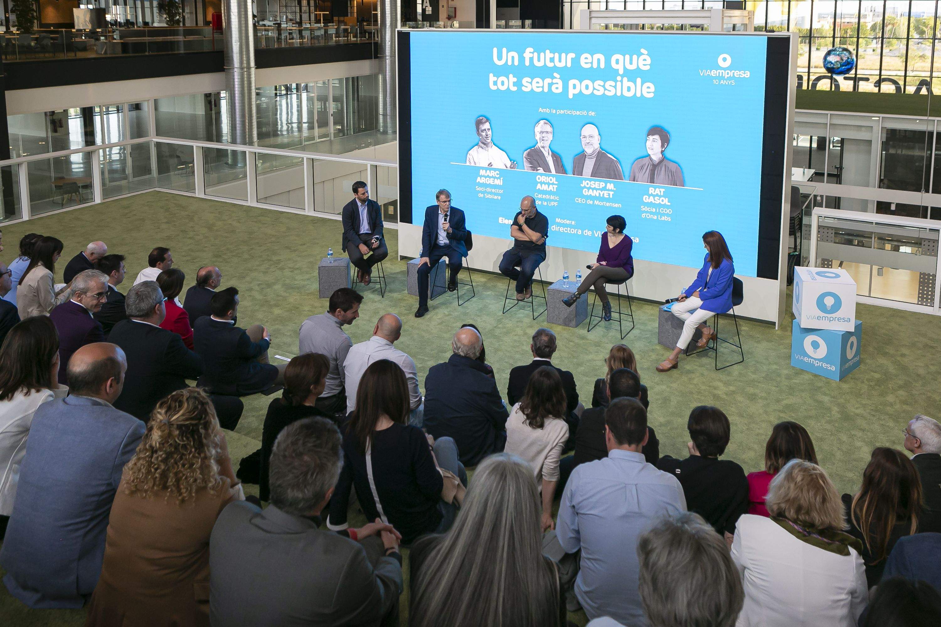 Debat dels 10 anys de VIA Empresa a DFactory Barcelona